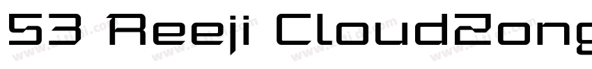 53 Reeji CloudZongY字体转换